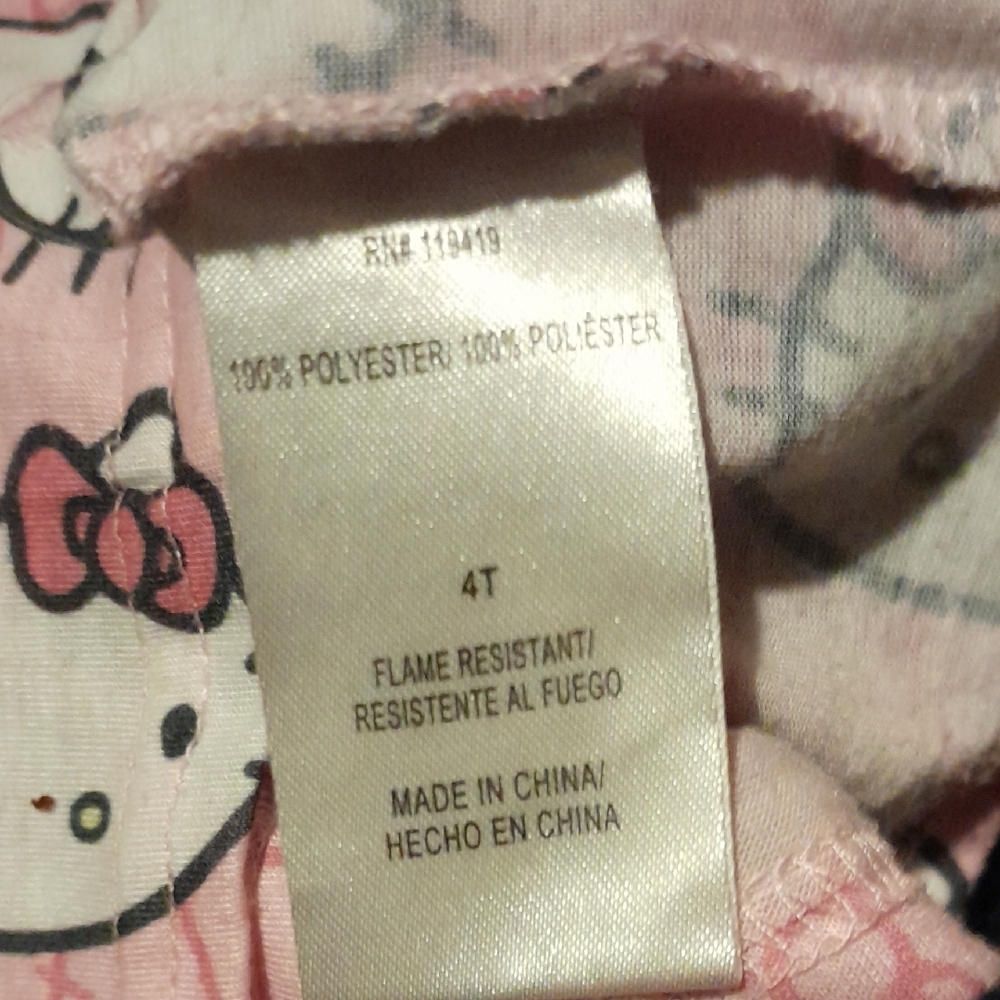 Hello Kitty Pink and White Kids Pajama Set - Picture 7 of 7